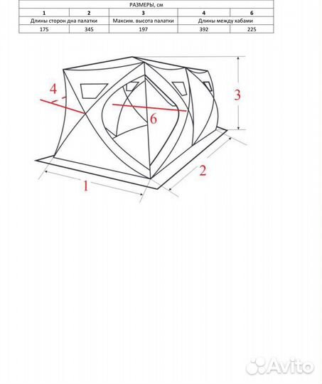 Палатка для зимней рыбалки трёхслойная Higashi