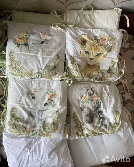 Бортики в детскую кроватку