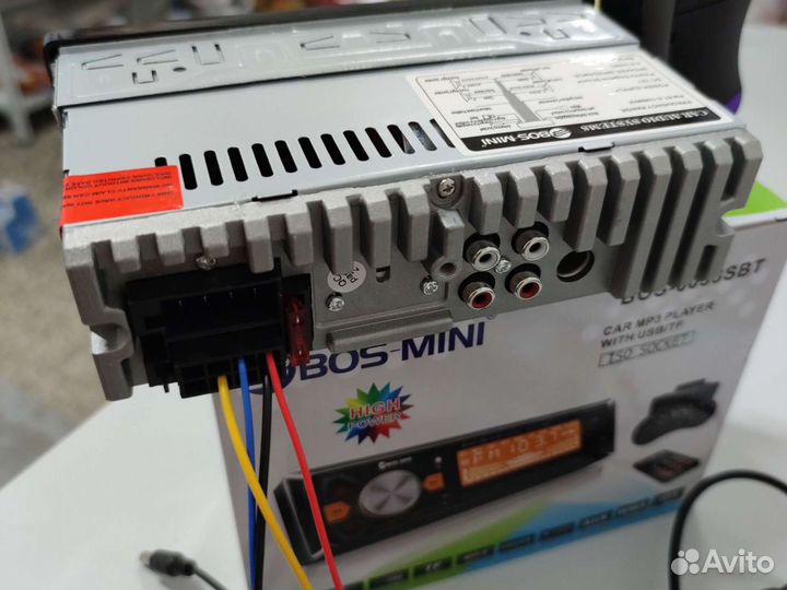 Магнитола Bos-Mini 6033SBT, Bluetooth/Usb/Aux