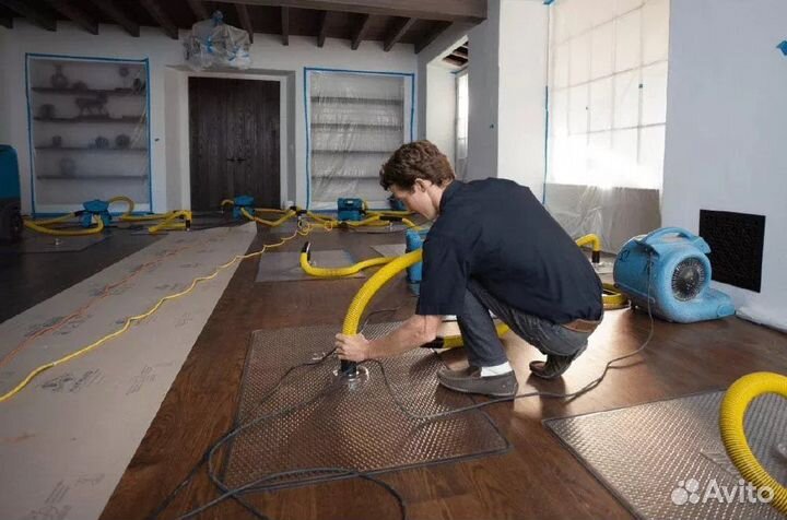 Сушка помещений, просушка после затопления