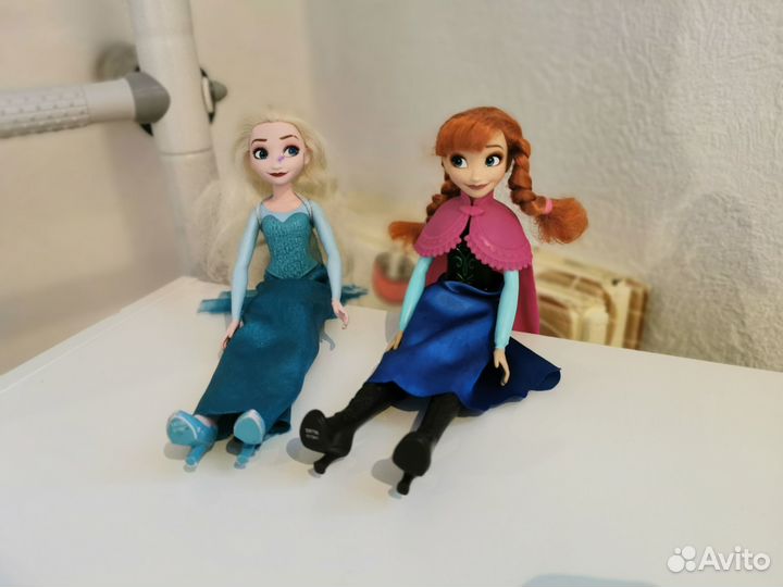 Куклы пакетом 3шт Эльза, Анна и кукла для причесок