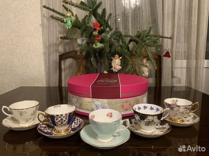 Набор чайных пар Royal Albert, костяной фарфор