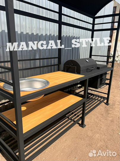 Мангал в стиле лофт