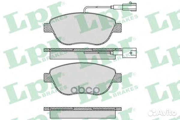 Колодки торм. дисковые 05p764 Lpr