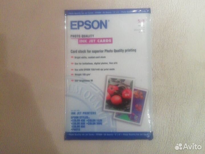 Фотобумага epson 5х8