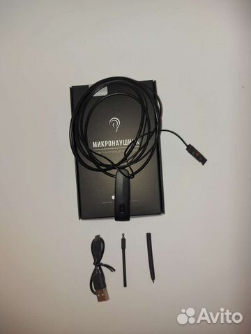 Микронаушник блютуз магнитный с выводным микрофон