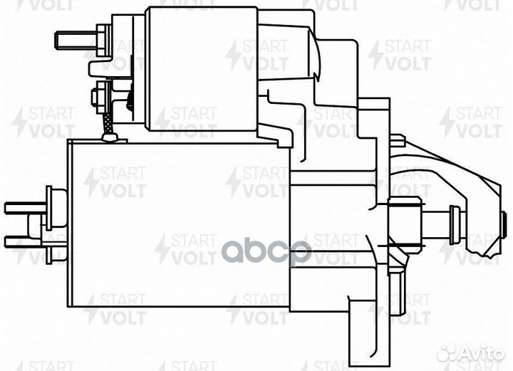 Стартер для а/м VAG 80 (86) /100 (86) 1.8i/2.0