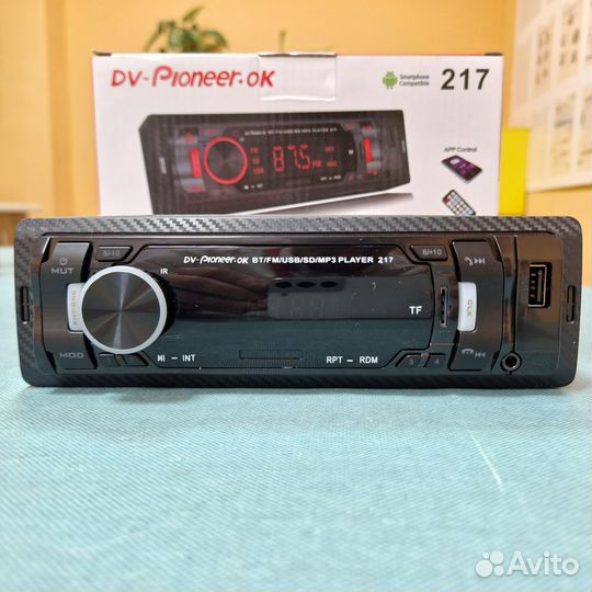 Автомагнитола Pioneer 1 din с блютус/USB/FM