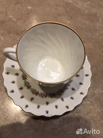 Кофейная пара лфз костяной фарфор