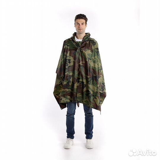 Плащ дождевик военный