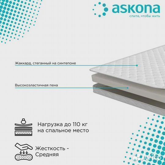 Матрас беспружинный 90*200 любой размер