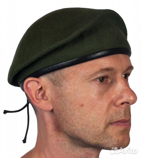 Берет бесшовный оливковый