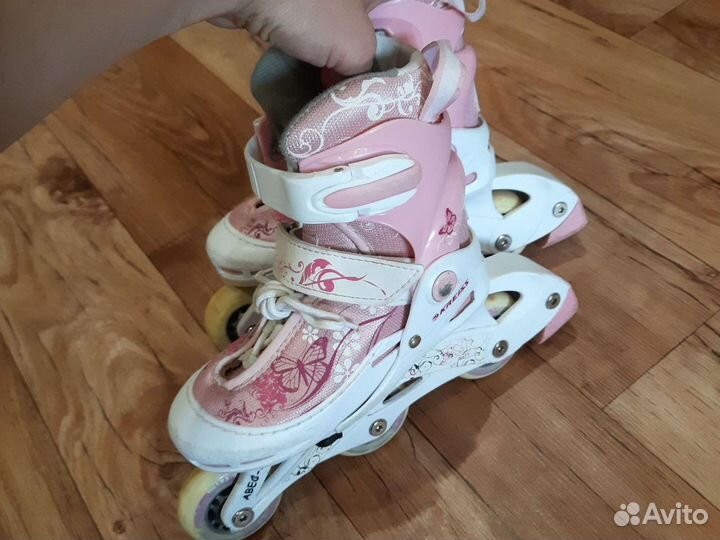 Ролики раздвижные+защита+шлем 26-31р