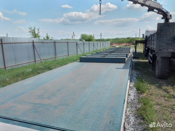 Автомобильные весы 60 тонн 12 метров (на раме)