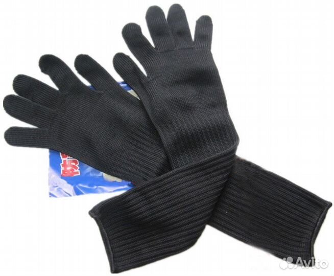 Перчатки кевларовые с предплечьем