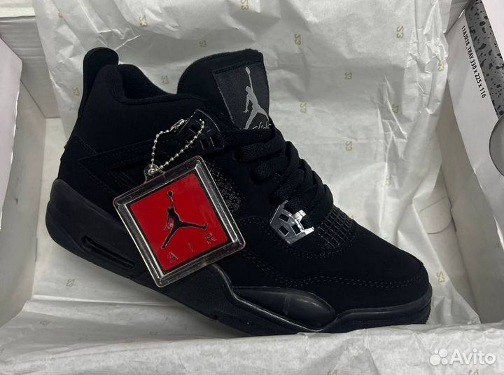 Кроссовки Nike Air Jordan 4 retro black cat