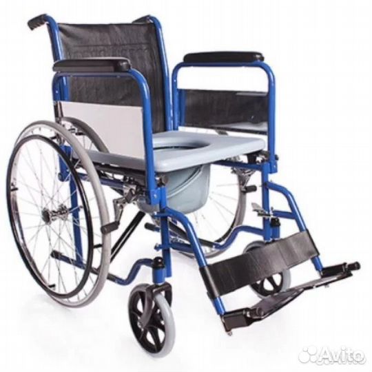 Кресло-каталка с санитарным оснащением KY-681