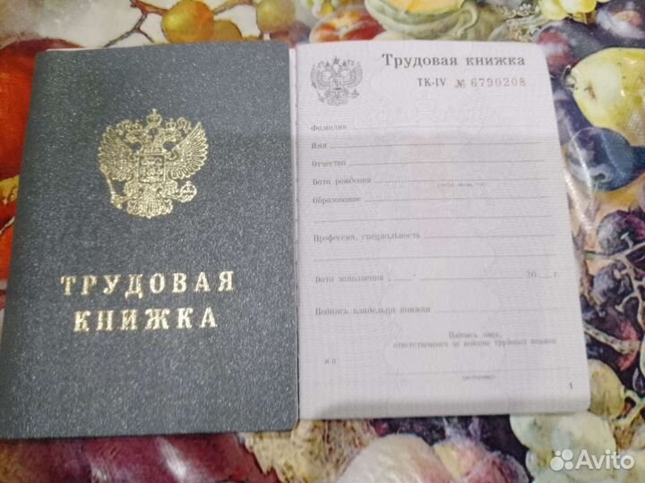 Трудовая книжка