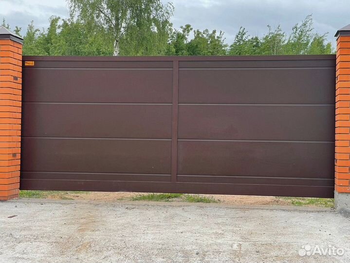 Откатные ворота под ключ, замена балки