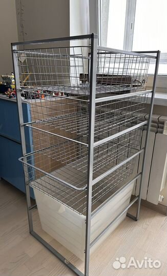 Антониус Икея рама 4 корзины и 1 короб