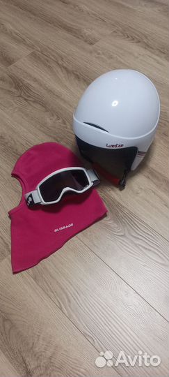 Шлем горнолыжный детский с очками
