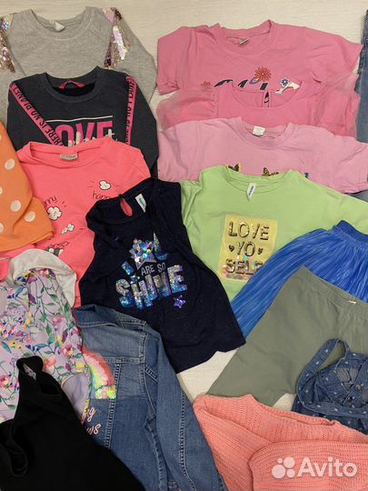Вещи пакетом на девочку 122-128