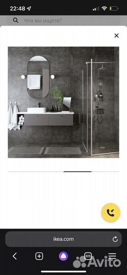 Душ.уголок,86*86,новый,Икеа
