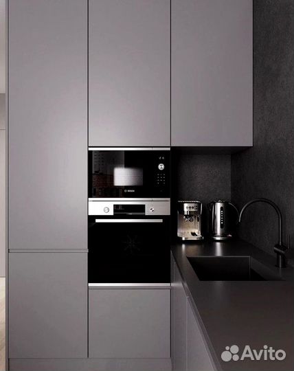 Угловой кухонный гарнитур современный