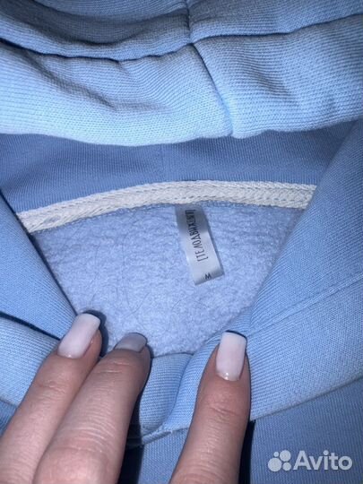 Голубое худи