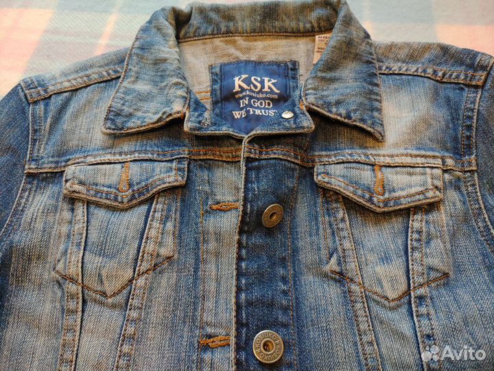 Джинсовая куртка 40 42 для подростка