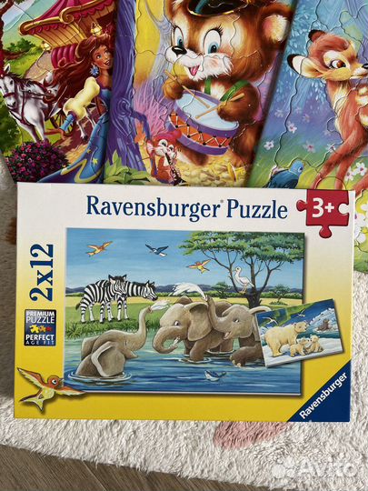 Djeco, Larsen, Ravensburger детские пазлы и игры
