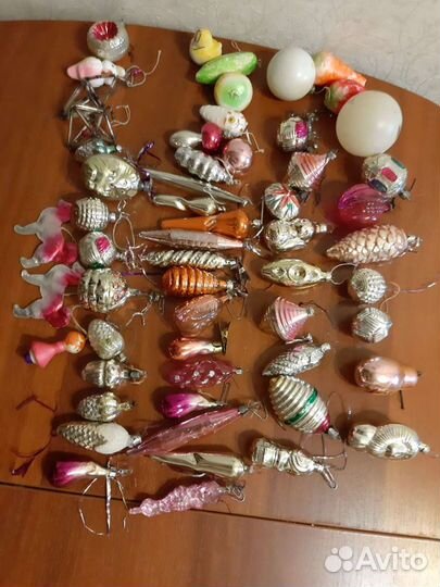 Елочные игрушки СССР и дед мороз