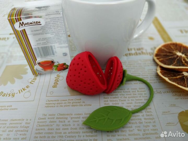 Яркие подарки 2 ситечка для чая силикон новое