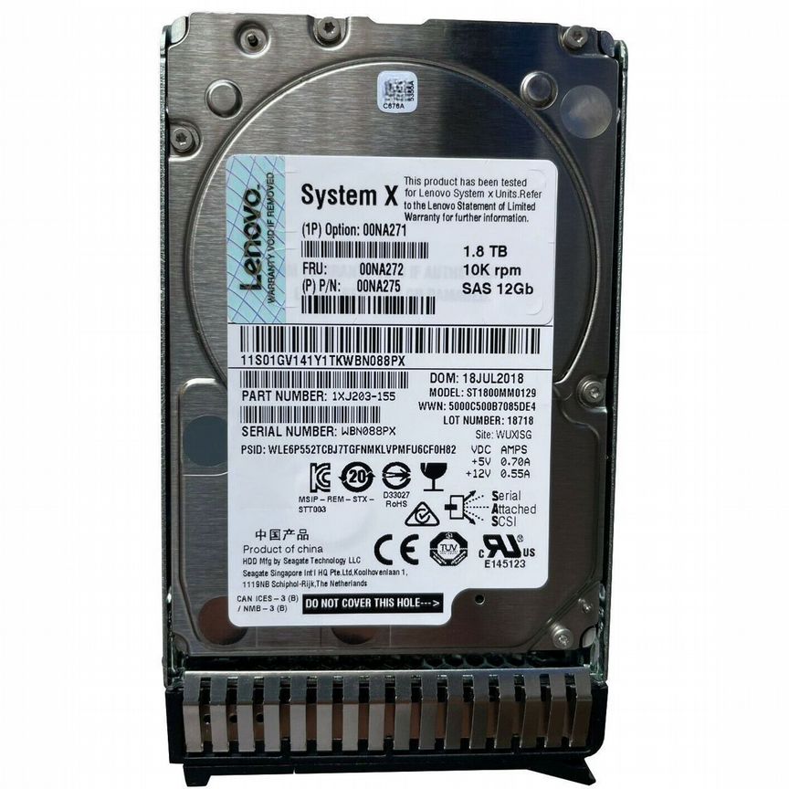 [00NA272] Жесткий Диск Lenovo 1.8tb 00na275 Sas 2.5 00na272