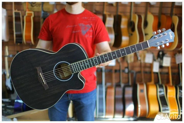 Гитара акустическая с вырезом (Комплект)
