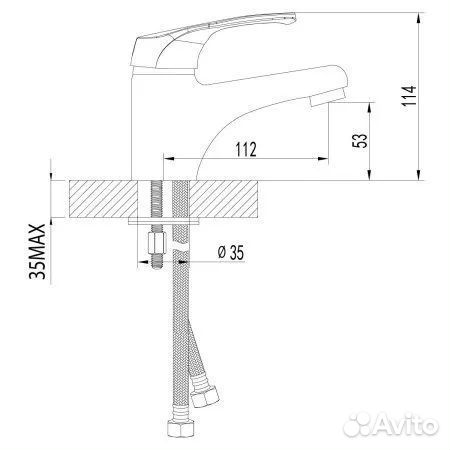Смеситель для раковины Lemark Omega (LM3106C)