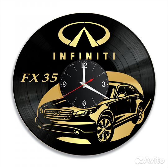 Инфинити Infiniti FX 35, золото №1 часы из винила