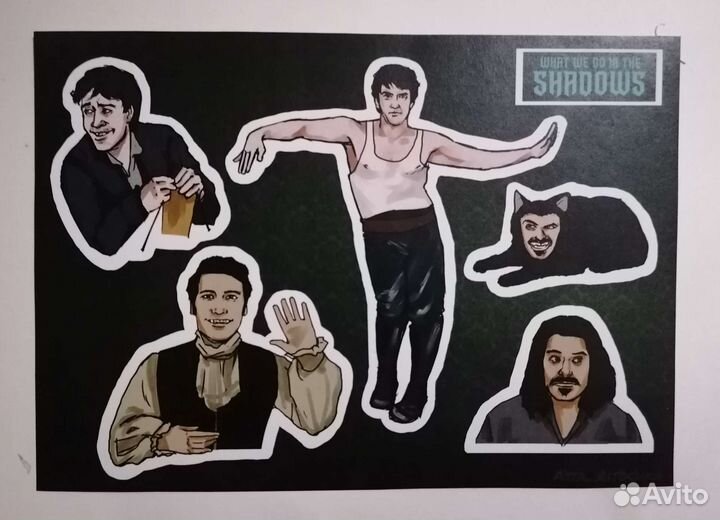 Наклейки Реальные упыри What we do in the shadows