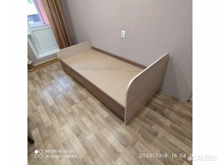 Кровать (80-195), (90-195) венге/молочный(шимо т/с
