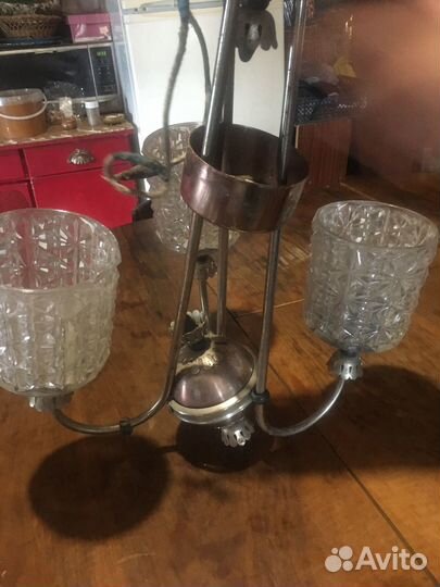 Люстра плафоны хрусталь СССР