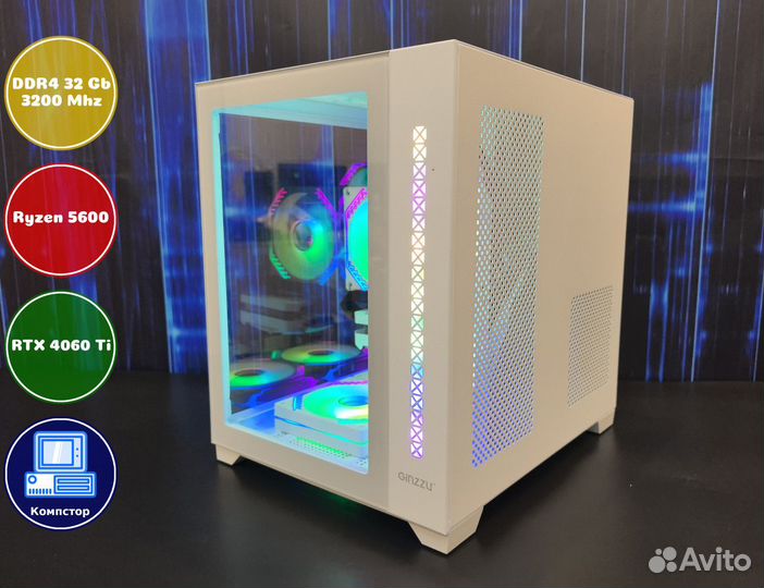 Сборка игрового пк AMD5600-RTX4060Ti-32DDR4-NVM895702163-A520