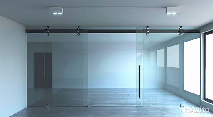 Стеклянная дверь