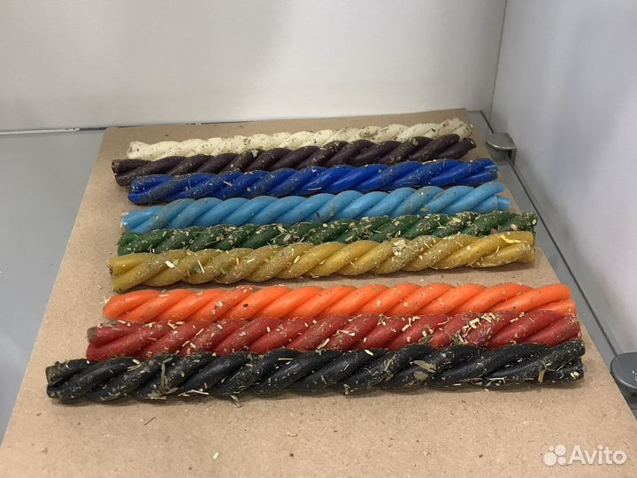 Свечи восковые цветные