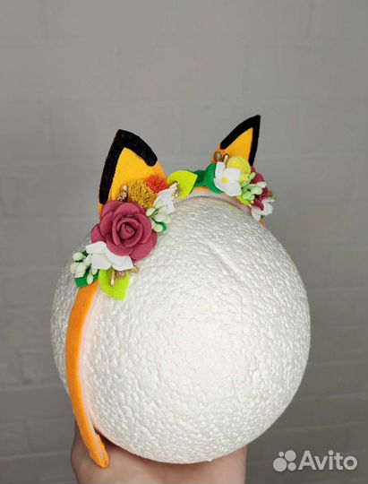 Ободок ушки Лисички