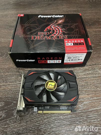 Видеокарта amd RX 550 4gb