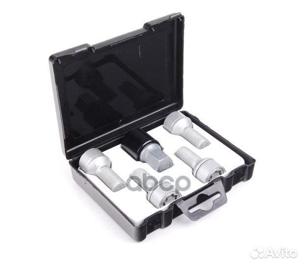 Болты-секретки М14х1,5х45, серебристые, к-т B66