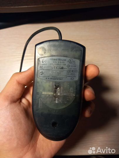 Компьютерная мышь Logitech Wheel Mouse M-BJ58