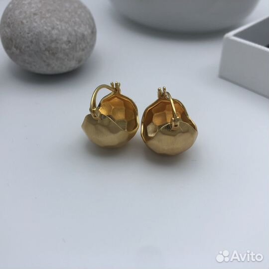 Серьги конго матовые очень красивые ABE 1004