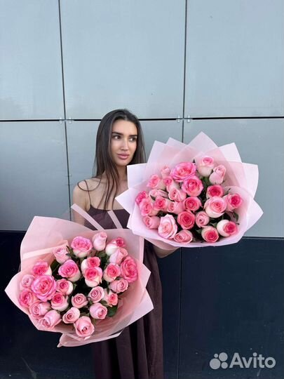 Цветы розы букет