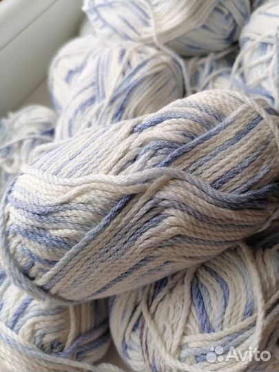 Хорошенькая пряжа хлопок/шёлк/лён/меринос